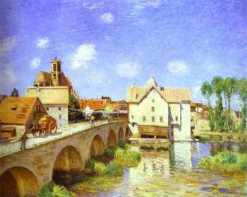 阿爾弗萊德 西斯萊 The Moret Bridge 阿爾弗萊德 西斯萊 The Moret Bridge